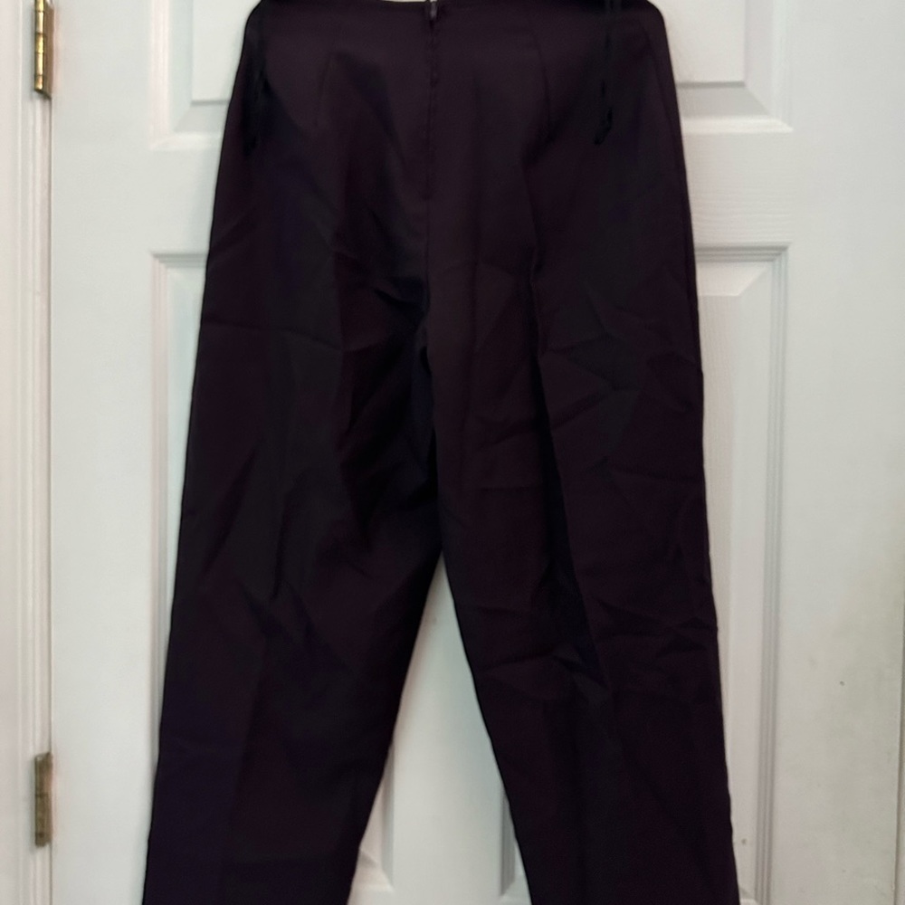 Dark Purple High-Waisted Pants